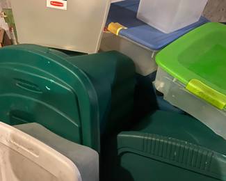Various storage bins