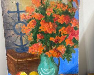 Floral still life painting 