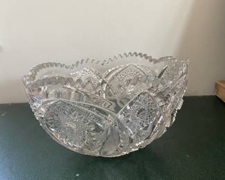 Pressed glass bowl