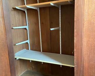 Armoire with doors open