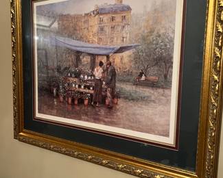 Framed and matted print 