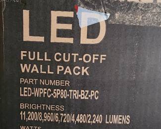 BRAND NEW IN THE BOX LED WALLPACKS