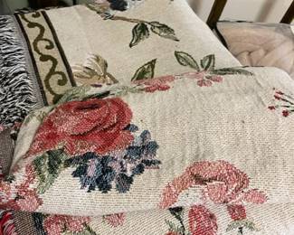 Large selection of blankets.