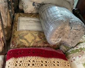 Blankets and comforters.