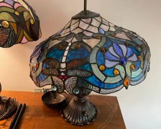 Tiffany style lamp.