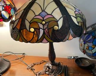 Tiffany style lamp.