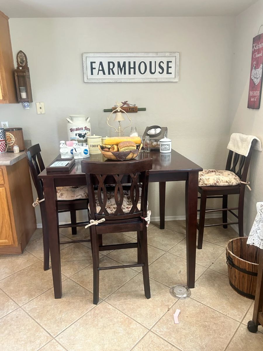 Counter Height Kitchen Table Set 