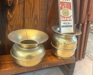 Brass Eagle Spittoon 
