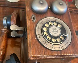 Country Junction Wood Wall Phone Repo