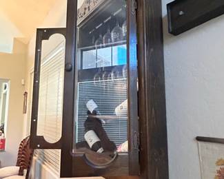 Vintage Wall Mounted Wine Cabinet