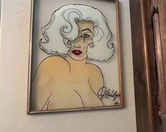 Marilyn Monroe Glass Portrait 