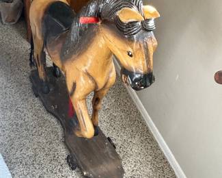 Antique German Pull Along Horse