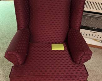 2 Matching wing back chairs