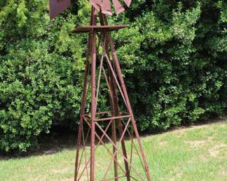 8' windmill yard art