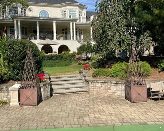 Pair of Iron Obelisks