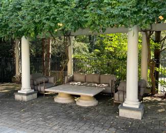 Michael Taylor Sofa, Club Chairs & Coffee Table