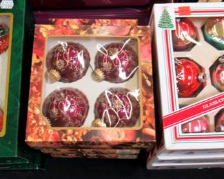 Glass Holiday Ornaments