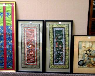 Asian Silk Wall Hangers