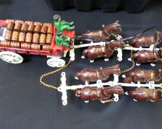 Cast Iron Horse and Wagon