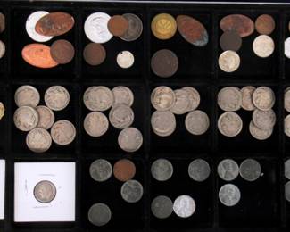 Steel Pennies, Buffalo Nickels and Tokens Lot