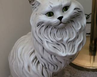 Ceramic Persian cat statue