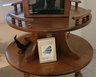 Vintage round tape lamp with Heat Surge portage heater