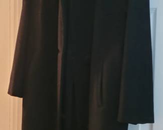 Vintage 1950s wool coat with mink collar