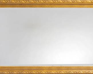LaBarge Gilt Gesso on Wood Wall Mirror, Ca. 1980, H 68" W 46"