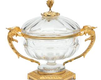 Benito Martin (France) for Marbro (American) Gilt Metal Covered Urn, H 13.5" W 14.5"