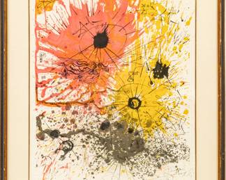 Salvador Dali (Spanish, 1904-1989) Lithograph in Colors on Rives Paper, 1965, the Lucky Number of Dali, H 30" W 22"