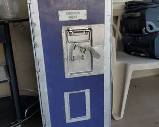 Vintage America West Airline Service Cart Trolley 