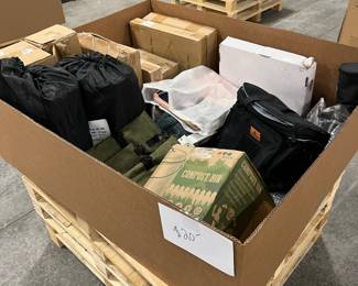 Bins of random products by price $1, $5...  You never know what you will find!