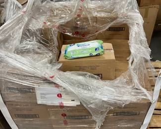 Pallet of Cleanitize hospital wipes - Cases $2 each