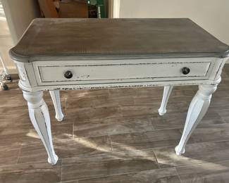 gorgeous reclaimed wood accent table from Liberty furniture. 