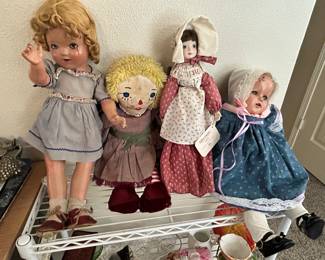 All of these dolls are antiques. Tell your friends 