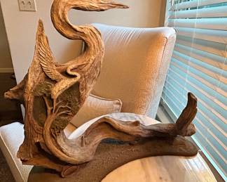 Check out this amazing piece! Limited edition Rick Cain Egret Cove cast sculpture is signed by the artist. 