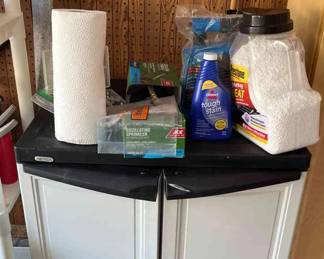 Keter Plastic Storage Cabinet And Contents