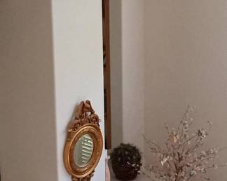 Eagle Mirror in perspective with fireplace. Same  as antique design. (Another picture coming, with dimensions.)