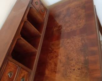 Small antique desk with removable top letter portion.