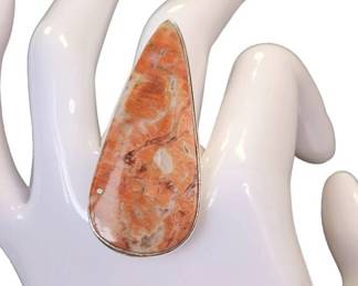 06 Fall Boho Sterling Silver Gemstone Ring