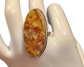 Gorgeous Sterling Silver Ring With Tested Stone