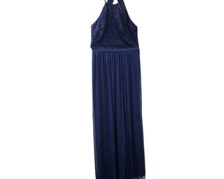 Navy Blue Evening Dress Size 8  New