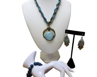 Retro Bohemia Style Multilayer Beads Chain Necklace Bracelet  Earrings