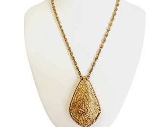 Sarah Coventry 1965 Modern Design Necklace With Pendant Brooch