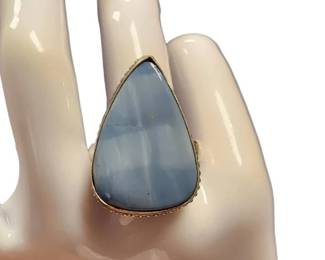 Sassy Sterling Blue Gemstone Tested Ring