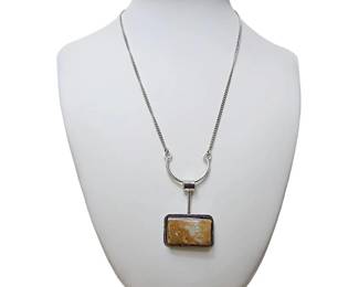 Sterling Silver Jasper Necklace