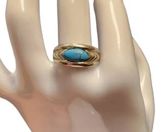 Turquoise Ring Sterling Silver 