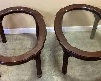 2 END TABLES, NO GLASS
