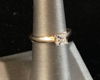 14kt GOLD DIAMOND SOLITAIRE RING, .53ct DIAMOND, SIZE 6 3/4, DIAMOND RATED H IN COLOR, SI1 CLARITY, 4.6g, ESTIMATE REPLACEMENT APPRAISAL $4500,