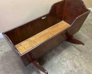 ANTIQUE ROCKING BABY CRADLE